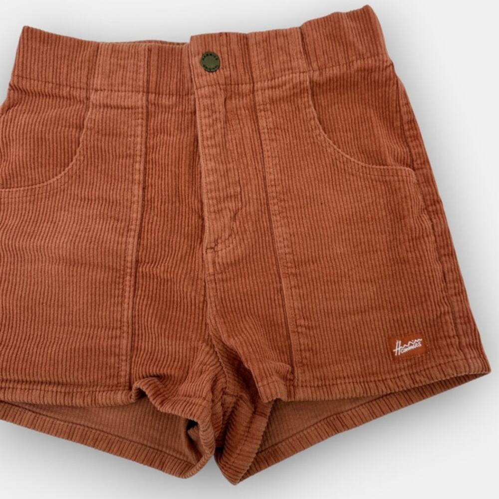 Hammies orange red corduroy shorts